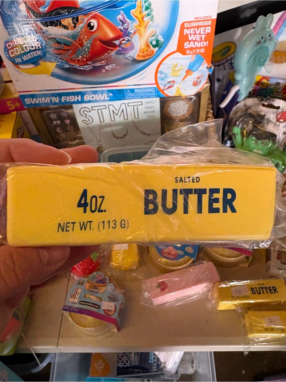 Nwt squish Salted Butter 4 oz Novelty Soap/Decoration - Yellow